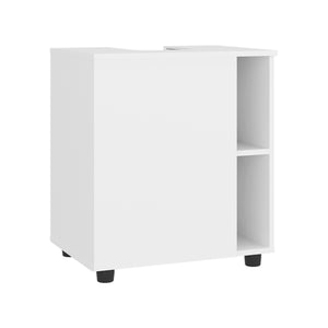 English Elm Pascuale Compact 22" Under-Sink Cabinet with Cut-Out Back, Double Doors & Open Side Shelves for Organized Bathroom Storage B070P363818