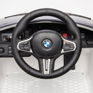 English Elm Bmw M4 Licensed Kids Ride on Car with Parental Remote Dual Motors and Led Lights White W1578P214202
