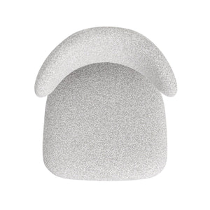 English Elm Jennifer Taylor Home - Locke Modern Upholstered Dining Chair 20.5" — Eco Rubberwood Frame, Salt & Pepper Bouclé, Gray Comfort B2719P238364