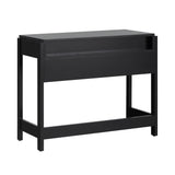 English Elm Walker Edison - Transitional Reeded Writing Desk With Drawer - Black