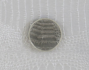 English Elm Anpu Silver Faux Crocodile Console Cabinet with 3 Drawers, Jewelry Tray, Full-Extension Metal Glides B2726P280184