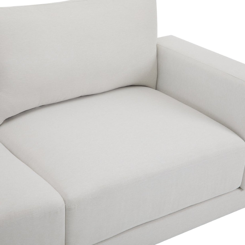 English Elm Package Three Seat Woven Fabric Sofa Scandinavian Minimalist White Living Room N767P240702B