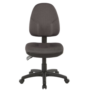 OSP Home Furnishings Dual Function Ergonomic Office Chair with Lumbar Support and Pneumatic Height Adjust Shale 36420-295