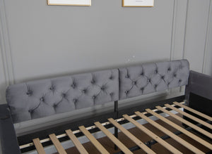 English Elm Twin Velvet Daybed with Storage Drawers Tufted Sofa Bed for Guest or Studio Rooms W1670P410536