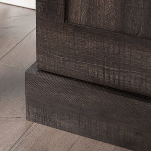 English Elm Storage Cabinet - Sleek Black Finish, Multi-Shelf Design For Modern Spaces, Easy Access & Durable Use B356P402809-GIGA