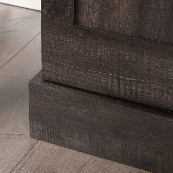 English Elm Storage Cabinet - Sleek Black Finish, Multi-Shelf Design For Modern Spaces, Easy Access & Durable Use B356P402809-GIGA