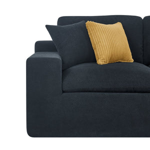 English Elm Cloud Sectional Sofa High Density Foam Deep Seat Modern Living Room Couch W5568S00002