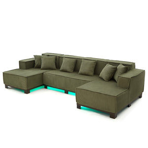 English Elm Swivel Barrel Accent Chair Chenille Tufted Round Club Seat for Living Room Lounge Green N719S002220F