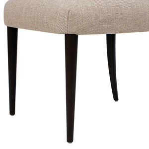 English Elm Jennifer Taylor Home - Harriet Split Back Upholstered Dining Side Chair Set of 2 in Merino Gray Wool Blend with Espresso Legs B2719P269266