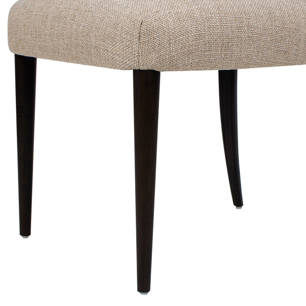 English Elm Jennifer Taylor Home - Harriet Split Back Upholstered Dining Side Chair Set of 2 in Merino Gray Wool Blend with Espresso Legs B2719P269266