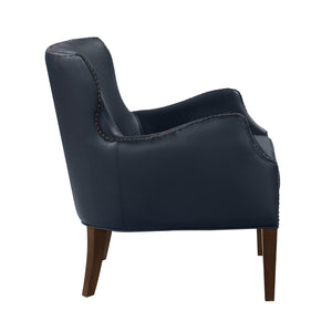 Comfort Pointe Dallas High Leg Slope Arm Chair Midnight Blue 8300-14