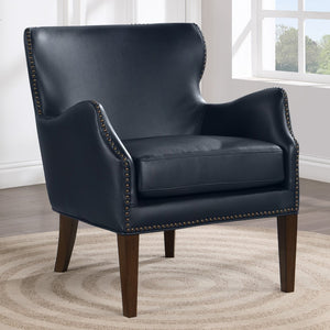 Comfort Pointe Dallas High Leg Slope Arm Chair Midnight Blue 8300-14