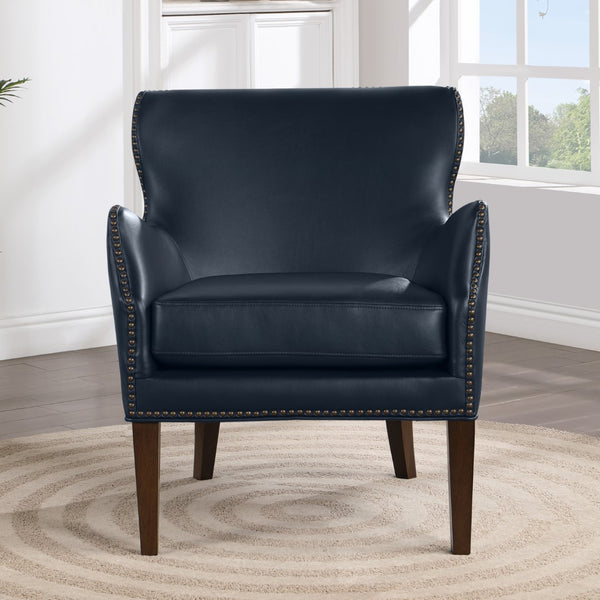 Comfort Pointe Dallas High Leg Slope Arm Chair Midnight Blue 8300-14