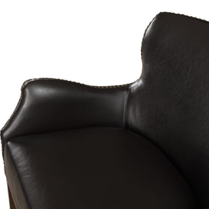 Comfort Pointe Dallas High Leg Slope Arm Chair Dark Brown 8300-42