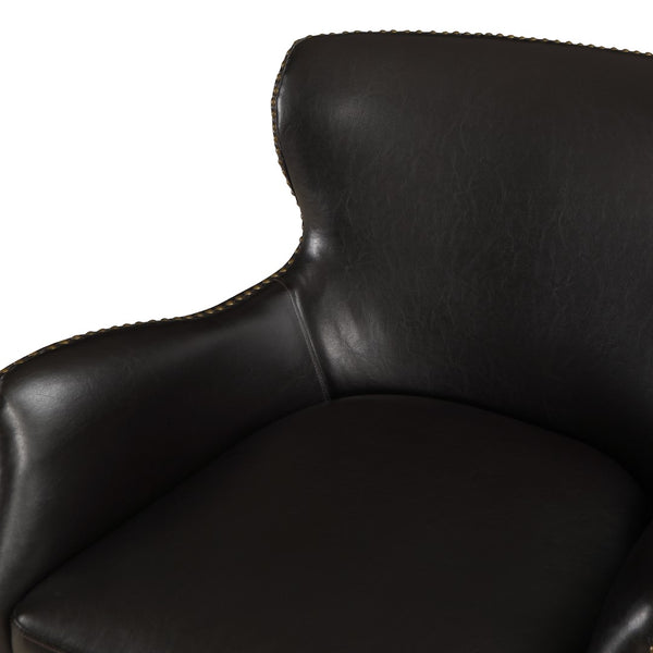 Comfort Pointe Dallas High Leg Slope Arm Chair Dark Brown 8300-42