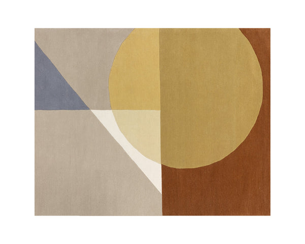Sunpan Dusk Geometric Hand-Tufted Rug - Artisan Crafted from Wool and Cotton for Unique Retro Style 8' X 10'
