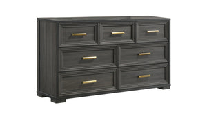 English Elm Colorado Contemporary Wood Dresser with Linear Hardware for a Modern Bedroom B009P466447