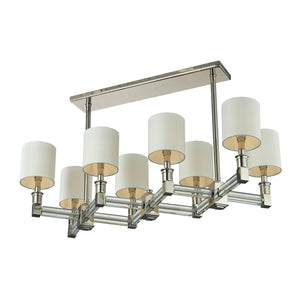 Berwick 32'' Wide 8-Light Linear Chandelier - Polished Nickel 83021/8 Elk Lighting