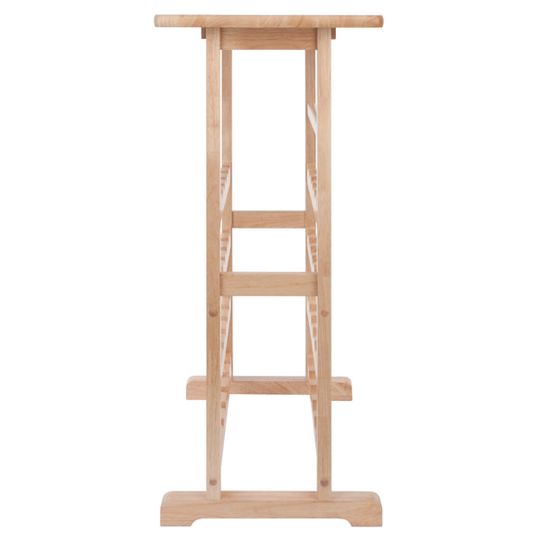 Winsome Wood Vinny 24-bottle Wine Rack - Natural Wood, Stylish Design With Glassware Holders & Serving Surface Natural Solid Wood 83024-winsome-wood