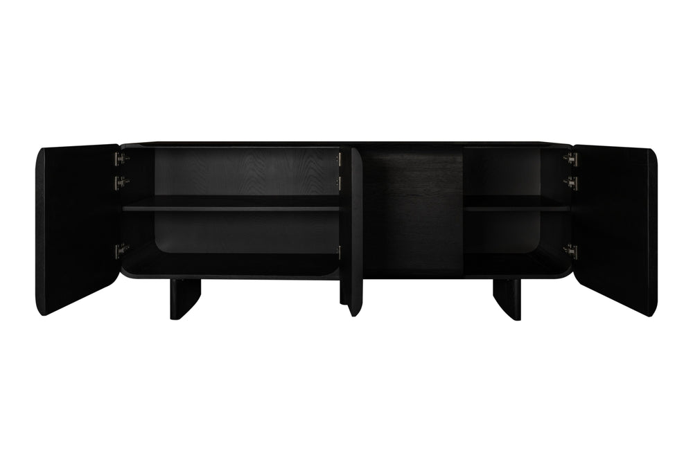 Vig Furniture Modrest Steven - Sleek Modern Black Buffet With Stylish Storage For Your Contemporary Space Black  Vgwd-pry-bf02-blk