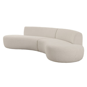 Vig Furniture Divani Casa Weldon - Elegant Off-white Curved Sectional Sofa For Modern Living Room Comfort & Style Off,White  Vgod-zw-24024-g468-1a