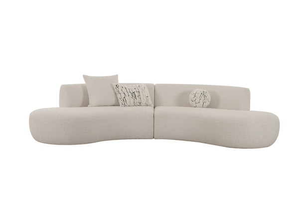 Vig Furniture Divani Casa Weldon - Elegant Off-white Curved Sectional Sofa For Modern Living Room Comfort & Style Off,White  Vgod-zw-24024-g468-1a