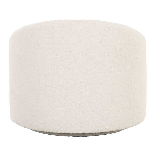 Vig Furniture Modrest Frontier - Luxurious Off-white Fabric Accent Chair With Stylish Swivel Base & Comfort Off,White  Vgod-zw-993-g468-1a