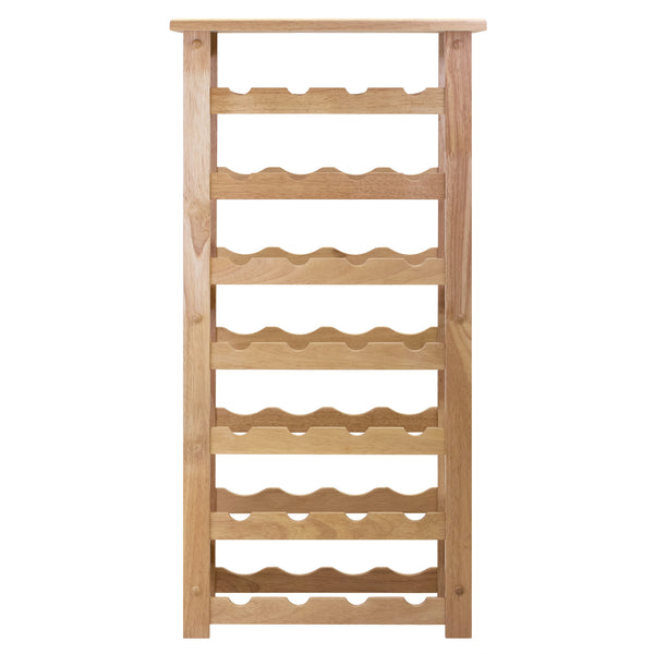 Winsome Wood Napa 28-bottle Wine Rack - Elegant Solid Wood Storage For Wine Enthusiasts In Natural Finish Natural Solid Wood 83028-winsome-wood