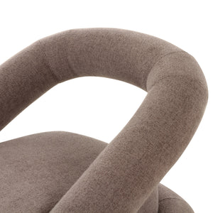 Vig Furniture Divani Casa Tony - Elegant Brown Fabric Swivel Accent Chair For Modern Comfort & Style Upgrade Brown  Vgod-zw-24074-g1002-5