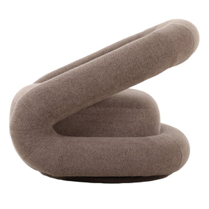 Vig Furniture Divani Casa Tony - Elegant Brown Fabric Swivel Accent Chair For Modern Comfort & Style Upgrade Brown  Vgod-zw-24074-g1002-5