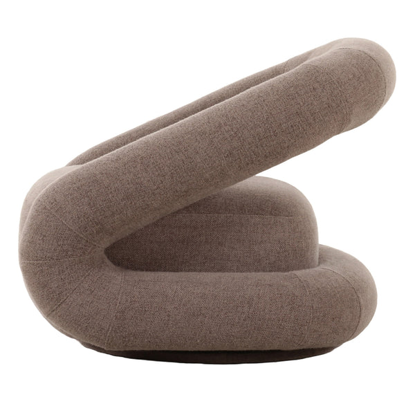 Vig Furniture Divani Casa Tony - Elegant Brown Fabric Swivel Accent Chair For Modern Comfort & Style Upgrade Brown  Vgod-zw-24074-g1002-5