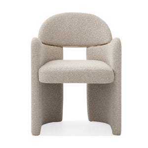 VIG Furniture Ashley Modern Beige Fabric Dining Chair With Brushed Brass Accents — Supportive, Durable Seating For Home VGVCB2402-BGE