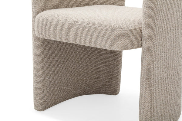 VIG Furniture Ashley Modern Beige Fabric Dining Chair With Brushed Brass Accents — Supportive, Durable Seating For Home VGVCB2402-BGE