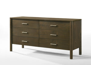 Vig Furniture Modrest Carolina - Elegant Modern Wenge Dresser With 6 Spacious Drawers And Brushed Nickel Accents Wenge  Vgma-br-167-drs-wng