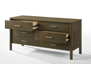 Vig Furniture Modrest Carolina - Elegant Modern Wenge Dresser With 6 Spacious Drawers And Brushed Nickel Accents Wenge  Vgma-br-167-drs-wng