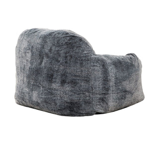 English Elm Soft Tore Lounger Memory Foam Bean Bag Chair with Armrests — Modern Blue-Gray Sofa for Game Room Comfort B2741P330122