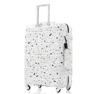 English Elm Luggage 3 Piece Hard Shell Abs Pc Spinner Set with Usb Port Airline Carry-on N726P264892W