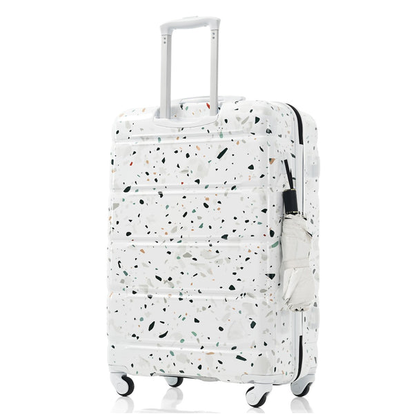 English Elm Luggage 3 Piece Hard Shell Abs Pc Spinner Set with Usb Port Airline Carry-on N726P264892W
