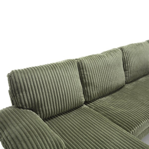 English Elm Modern U-Shaped 4-Seat Sofa With Double Chaise - Luxurious Velvet Couch For Stylish Living Spaces W2705S00016-GIGA