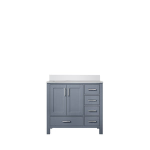 English Elm Dark Grey Bath Vanity 36" W X 22" D – Stylish Storage With Cultured Marble Top For Modern Bathrooms B2731P259033