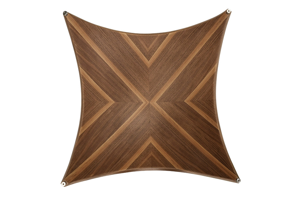 Vig Furniture Modrest Sunrise - Elegant Contemporary Round Coffee Table With Glass Top And Walnut Base Design Walnut  Vgry-ry-se07-w