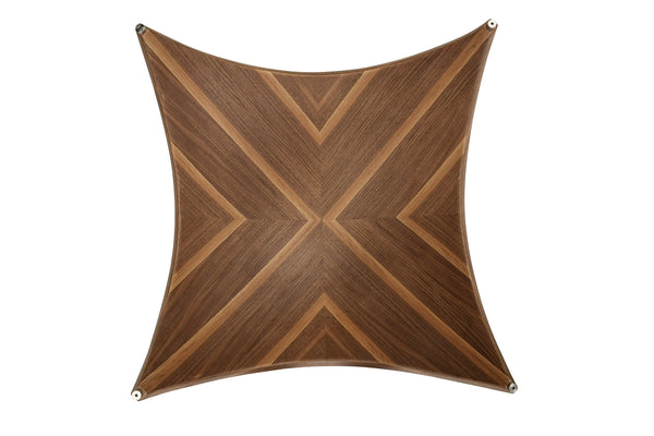 Vig Furniture Modrest Sunrise - Elegant Contemporary Round Coffee Table With Glass Top And Walnut Base Design Walnut  Vgry-ry-se07-w