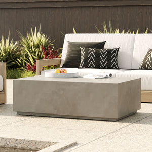VIG Furniture Modrest Fresno - Modern Grey Concrete Coffee Table VGGR-689980-GRY