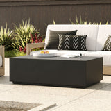 VIG Furniture Modrest Fresno - Modern Black Concrete Coffee Table VGGR-689980-BLK