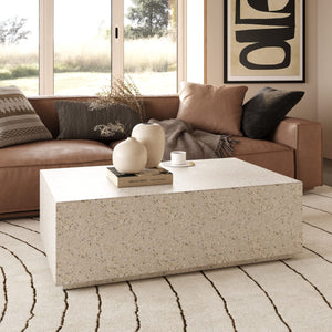 VIG Furniture Modrest Fresno - Modern Terrazzo Concrete Coffee Table VGGR-689980-TER