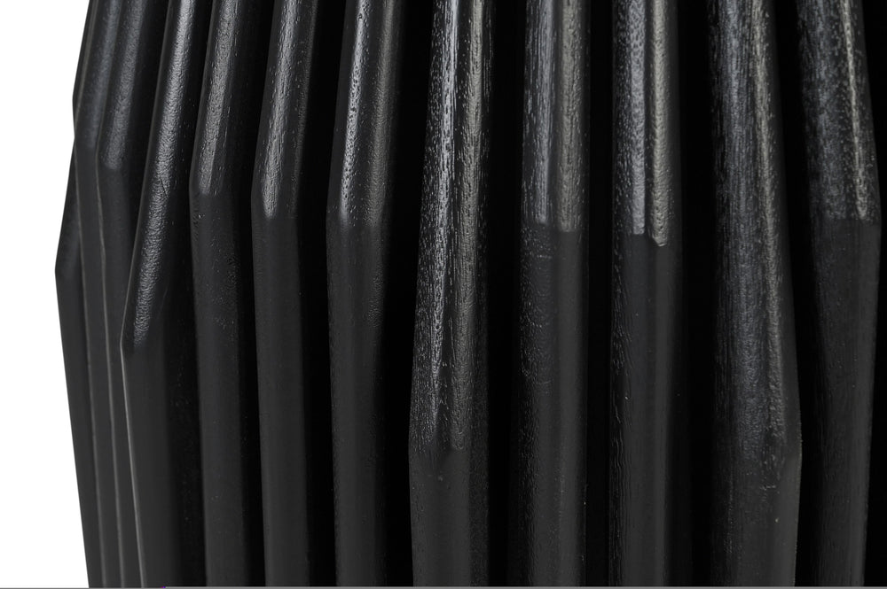 Vig Furniture Modrest Jenna - Stylish Black Marble Round Dining Table With Black Mango Base, Perfect For Modern Homes Black  Vgbr-sba-4227-blk