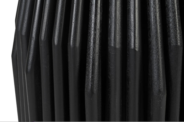 Vig Furniture Modrest Jenna - Stylish Black Marble Round Dining Table With Black Mango Base, Perfect For Modern Homes Black  Vgbr-sba-4227-blk