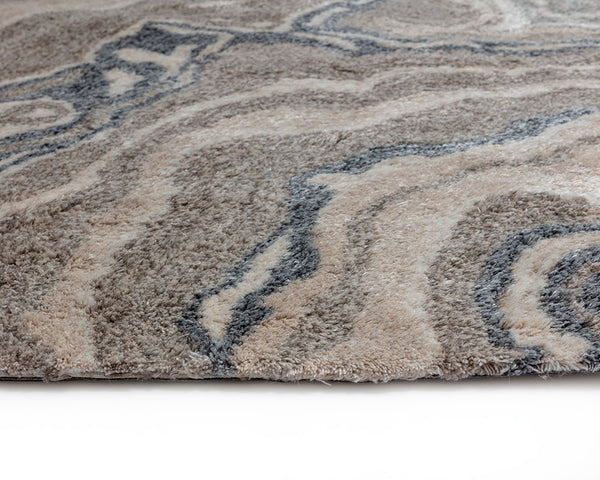 Sunpan Loretto Hand-Tufted Wool-Blend Rug with Unique Geode Patterns by Skilled Indian Artisans - Elegant Home Decor 9' X 12'