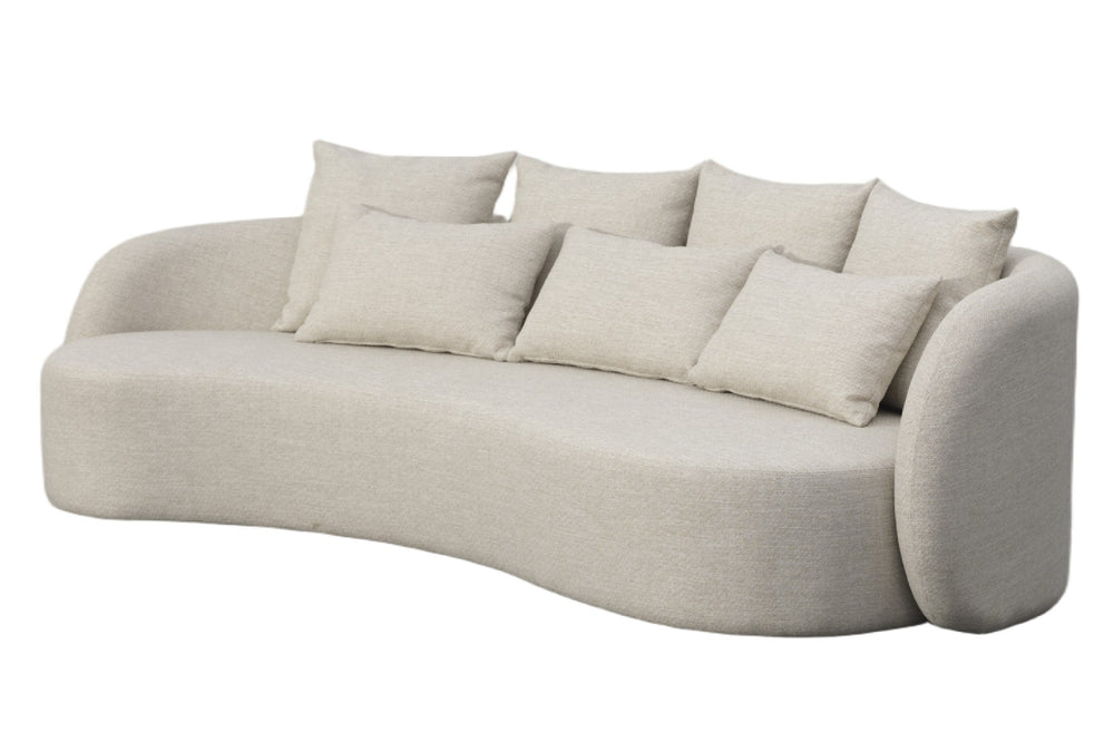 Vig Furniture Renava Outdoor Beige Fabric Sofa For 4 – Stylish, Comfortable Seating For Your Patio Or Garden Retreat Beige  Vgvk-f017-3l-bge