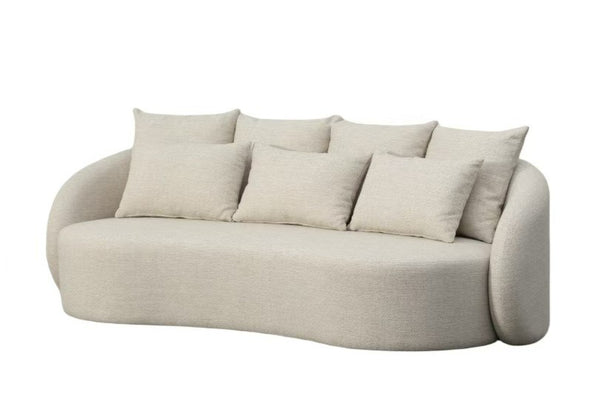 Vig Furniture Renava Outdoor Beige Fabric 3-seat Sofa - Stylish & Comfortable Seating For Your Garden Or Patio Beige  Vgvk-f017-2u-v1-bge